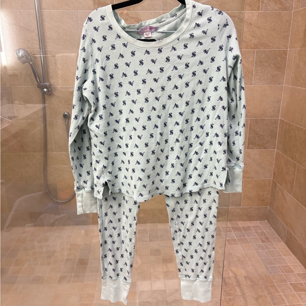 Victoria's Secret Logo Polka Pajama Set